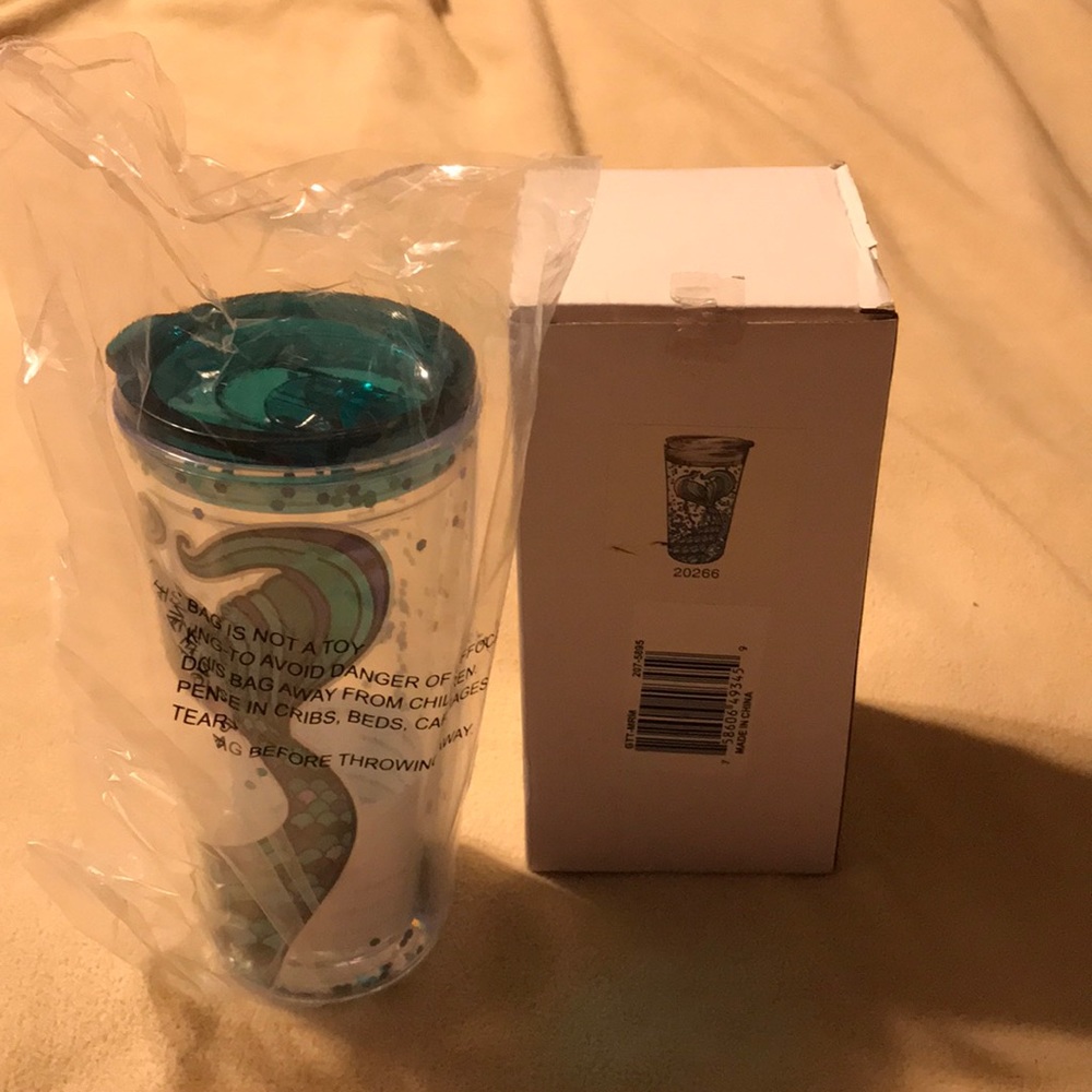 18-Oz. Insulated Glitter Tumbler with Lid Mermaid